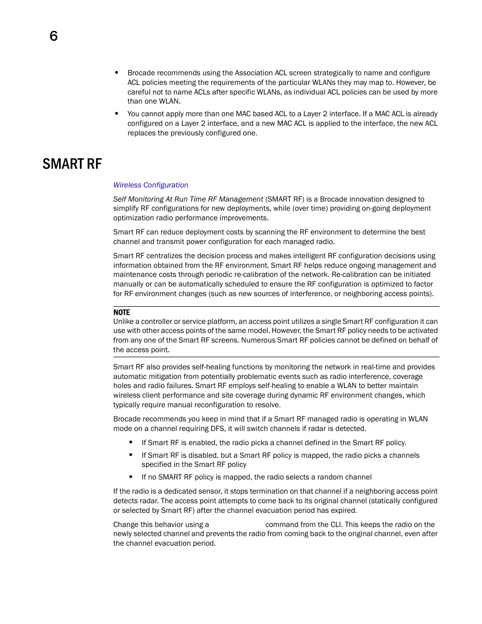 Smart rf | Brocade Mobility Access Point System Reference Guide (Supporting software release 5.5.0.0 and later) User Manual | Page 474 / 854