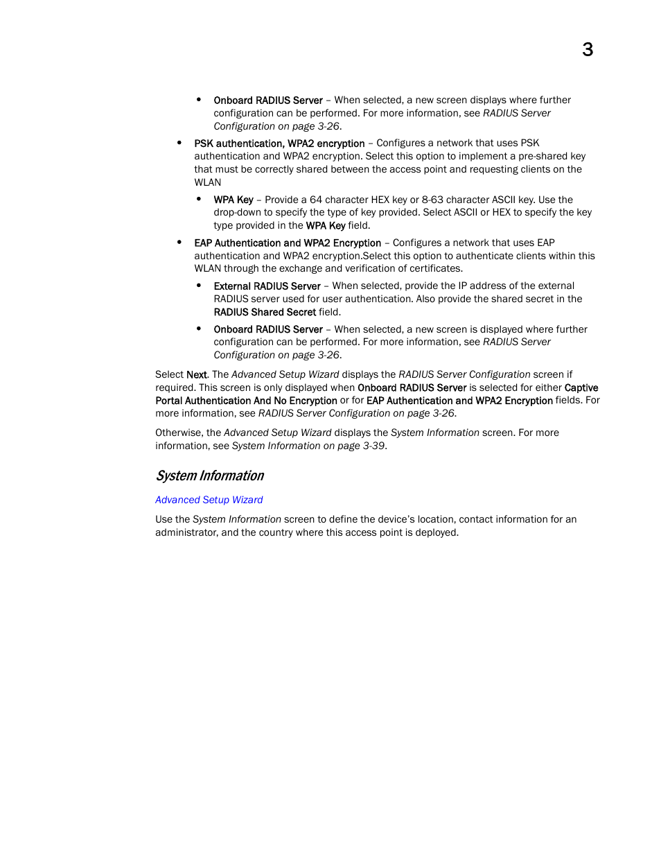 System information | Brocade Mobility Access Point System Reference Guide (Supporting software release 5.5.0.0 and later) User Manual | Page 49 / 854