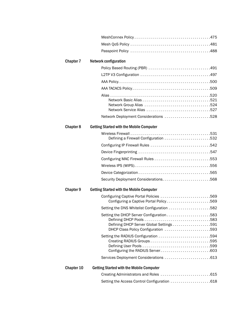 Brocade Mobility Access Point System Reference Guide (Supporting software release 5.5.0.0 and later) User Manual | Page 5 / 854