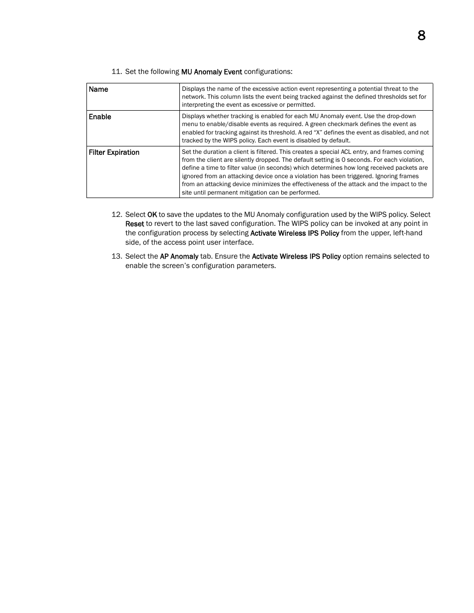 Brocade Mobility Access Point System Reference Guide (Supporting software release 5.5.0.0 and later) User Manual | Page 571 / 854