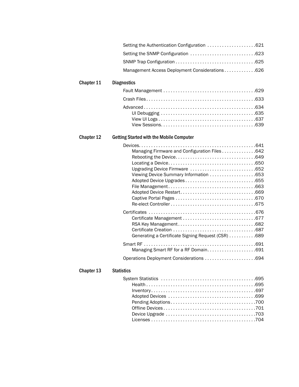 Brocade Mobility Access Point System Reference Guide (Supporting software release 5.5.0.0 and later) User Manual | Page 6 / 854