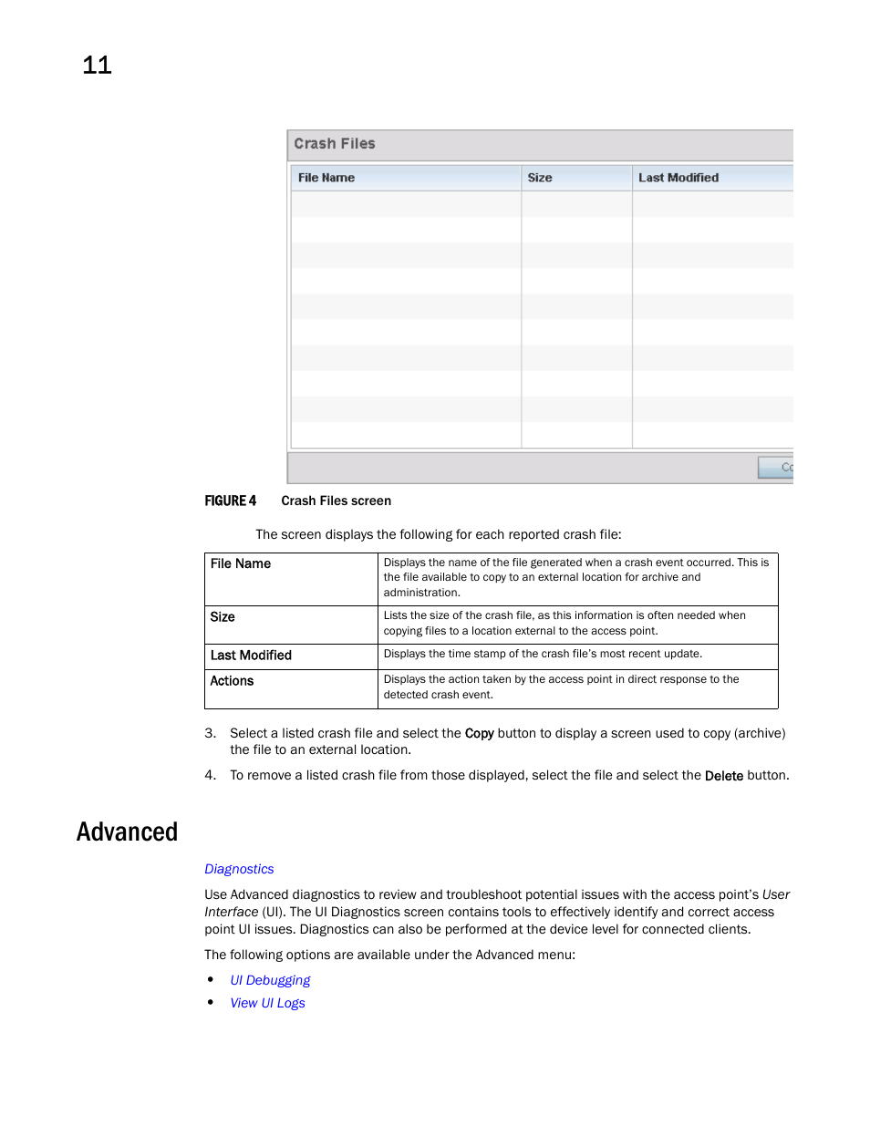 Advanced | Brocade Mobility Access Point System Reference Guide (Supporting software release 5.5.0.0 and later) User Manual | Page 644 / 854