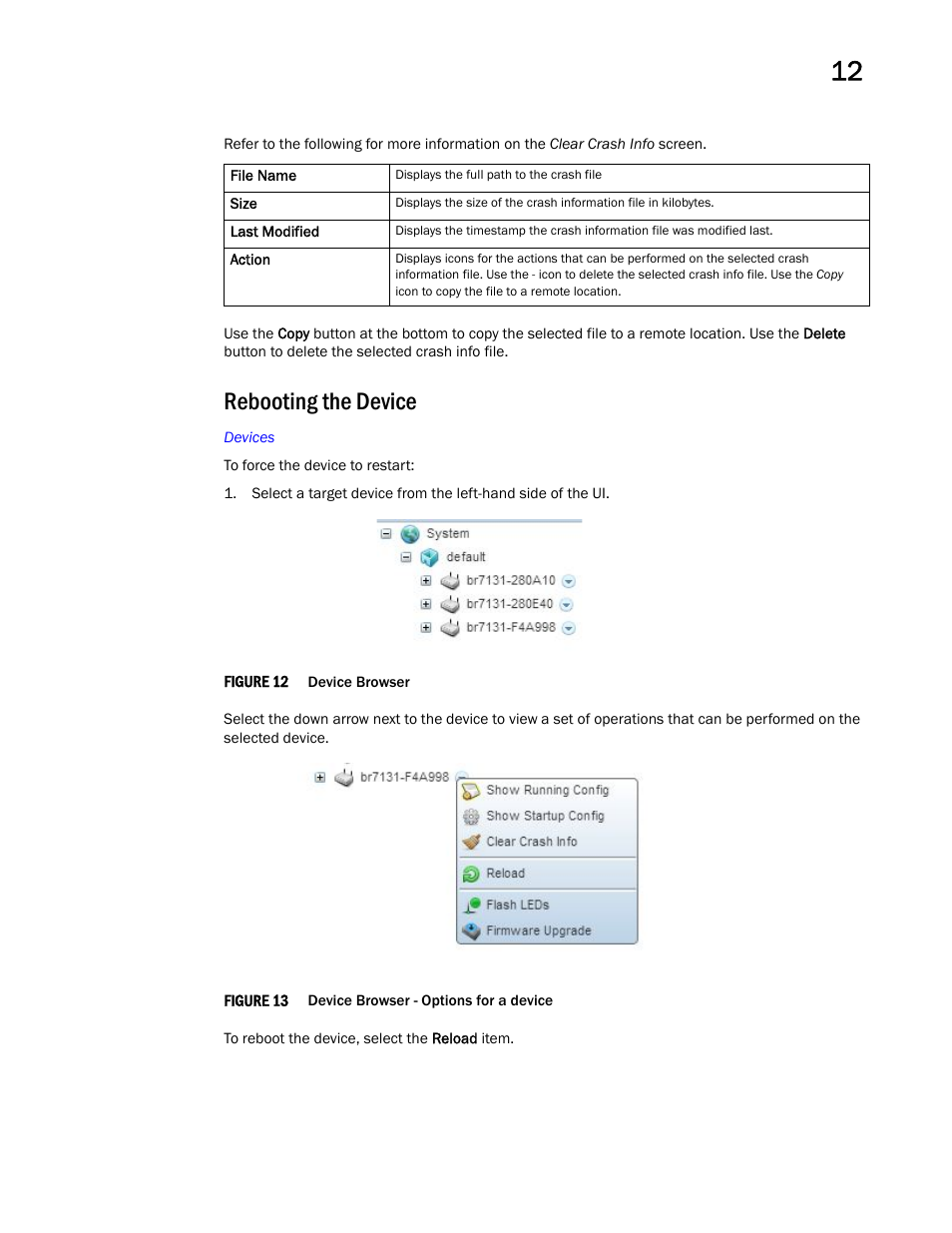 Rebooting the device | Brocade Mobility Access Point System Reference Guide (Supporting software release 5.5.0.0 and later) User Manual | Page 659 / 854