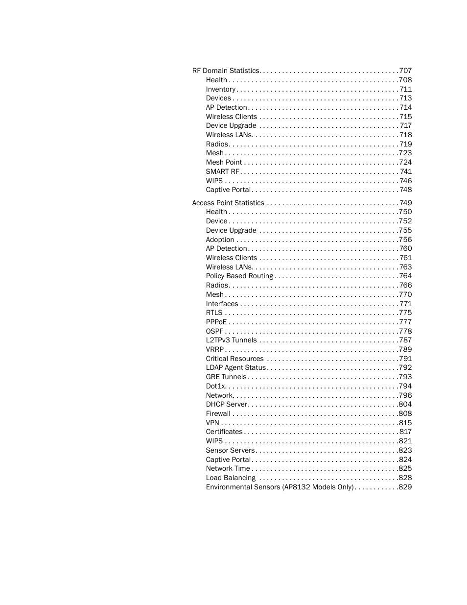 Brocade Mobility Access Point System Reference Guide (Supporting software release 5.5.0.0 and later) User Manual | Page 7 / 854