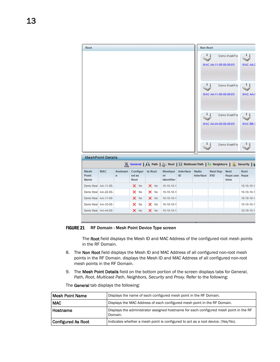 Brocade Mobility Access Point System Reference Guide (Supporting software release 5.5.0.0 and later) User Manual | Page 736 / 854