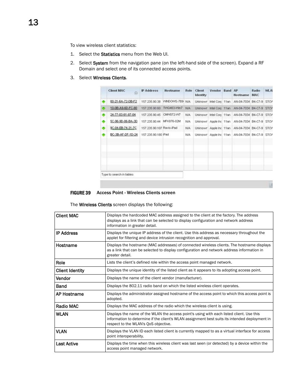 Brocade Mobility Access Point System Reference Guide (Supporting software release 5.5.0.0 and later) User Manual | Page 772 / 854