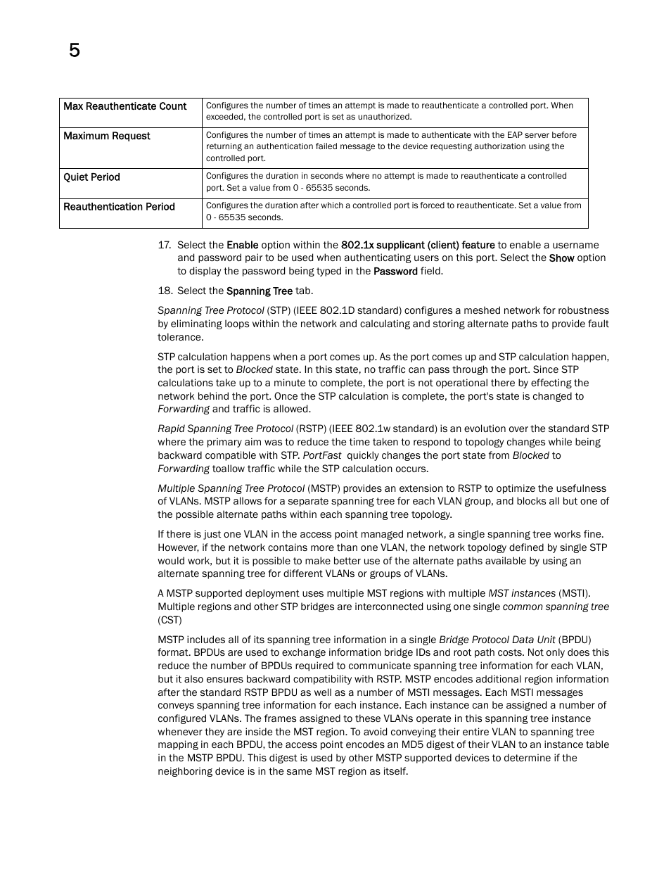 Brocade Mobility Access Point System Reference Guide (Supporting software release 5.5.0.0 and later) User Manual | Page 92 / 854