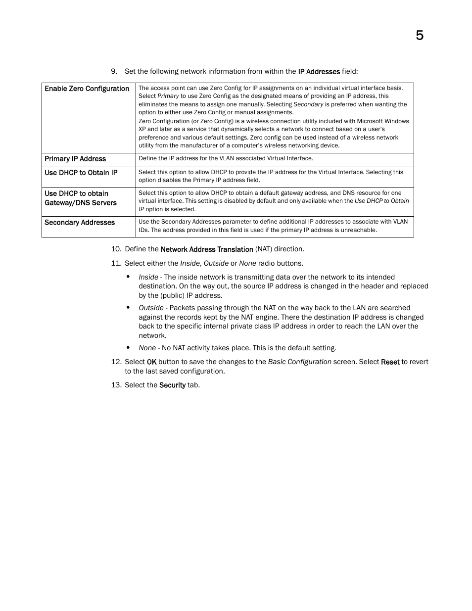 Brocade Mobility Access Point System Reference Guide (Supporting software release 5.5.0.0 and later) User Manual | Page 97 / 854