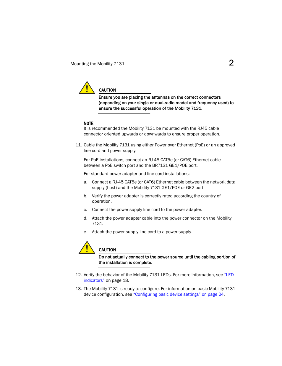 Brocade Mobility 7131 Installation Guide - Dependent Mode (Supporting software release 4.1.0.0 and later) User Manual | Page 19 / 52