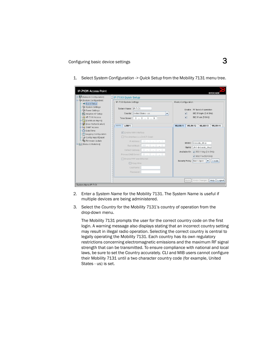 Brocade Mobility 7131 Installation Guide - Dependent Mode (Supporting software release 4.1.0.0 and later) User Manual | Page 33 / 52