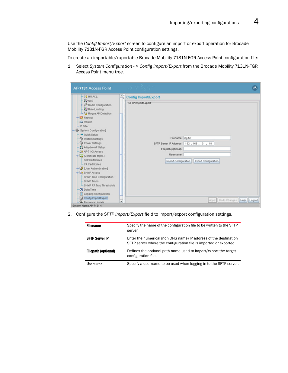 Brocade Mobility 7131N-FGR Access Point Product Reference Guide (Supporting software release 4.0.0.0-35GRN and later) User Manual | Page 105 / 593