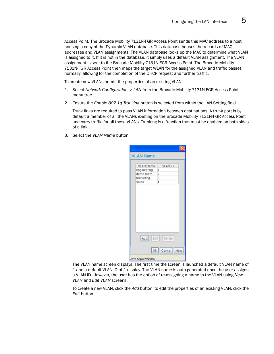 Brocade Mobility 7131N-FGR Access Point Product Reference Guide (Supporting software release 4.0.0.0-35GRN and later) User Manual | Page 115 / 593