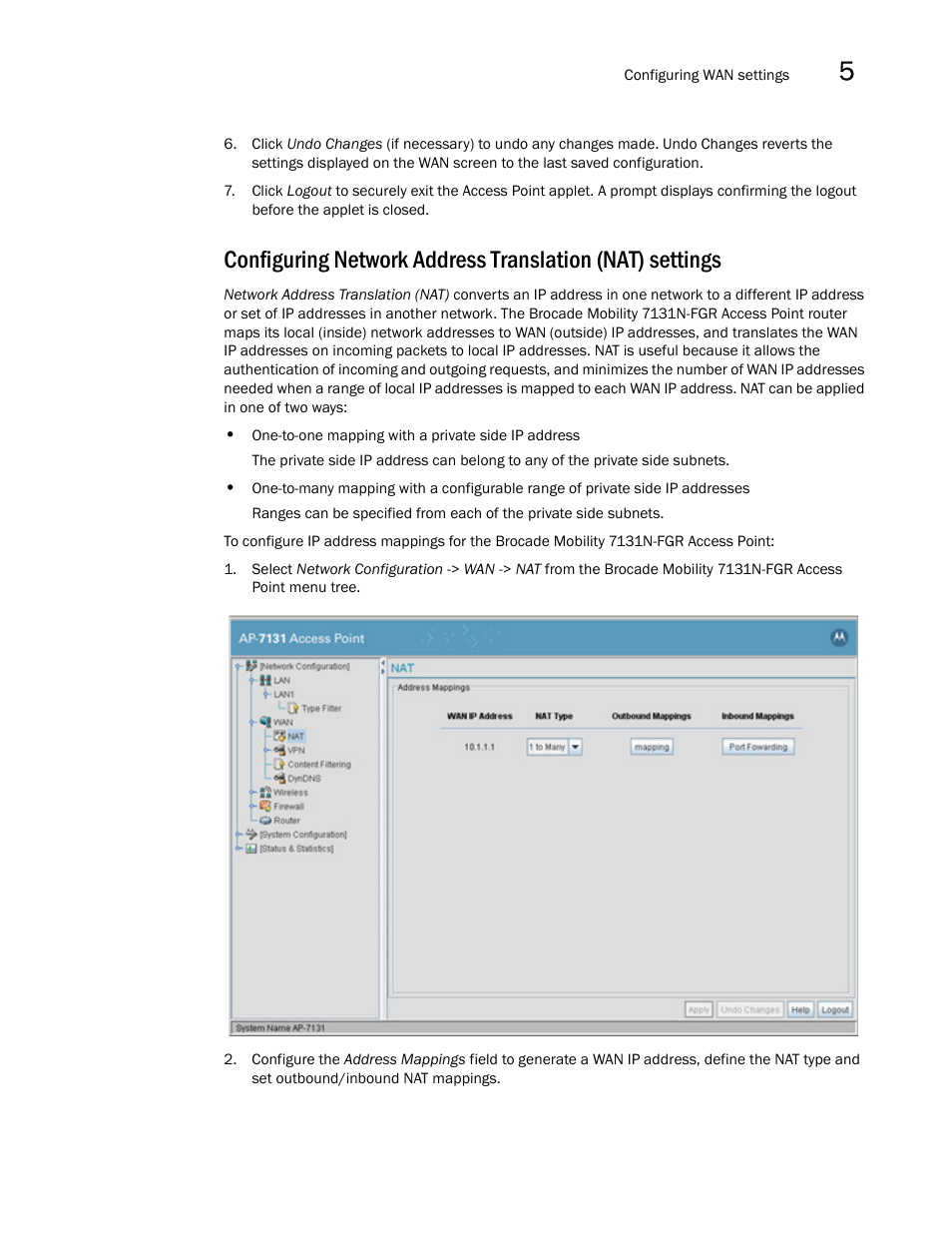 Brocade Mobility 7131N-FGR Access Point Product Reference Guide (Supporting software release 4.0.0.0-35GRN and later) User Manual | Page 127 / 593