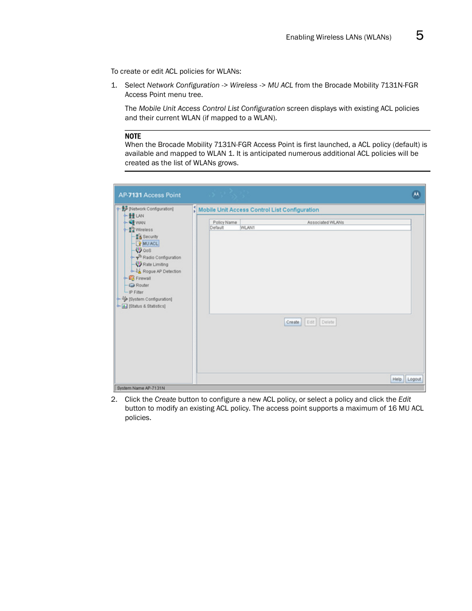 Brocade Mobility 7131N-FGR Access Point Product Reference Guide (Supporting software release 4.0.0.0-35GRN and later) User Manual | Page 139 / 593