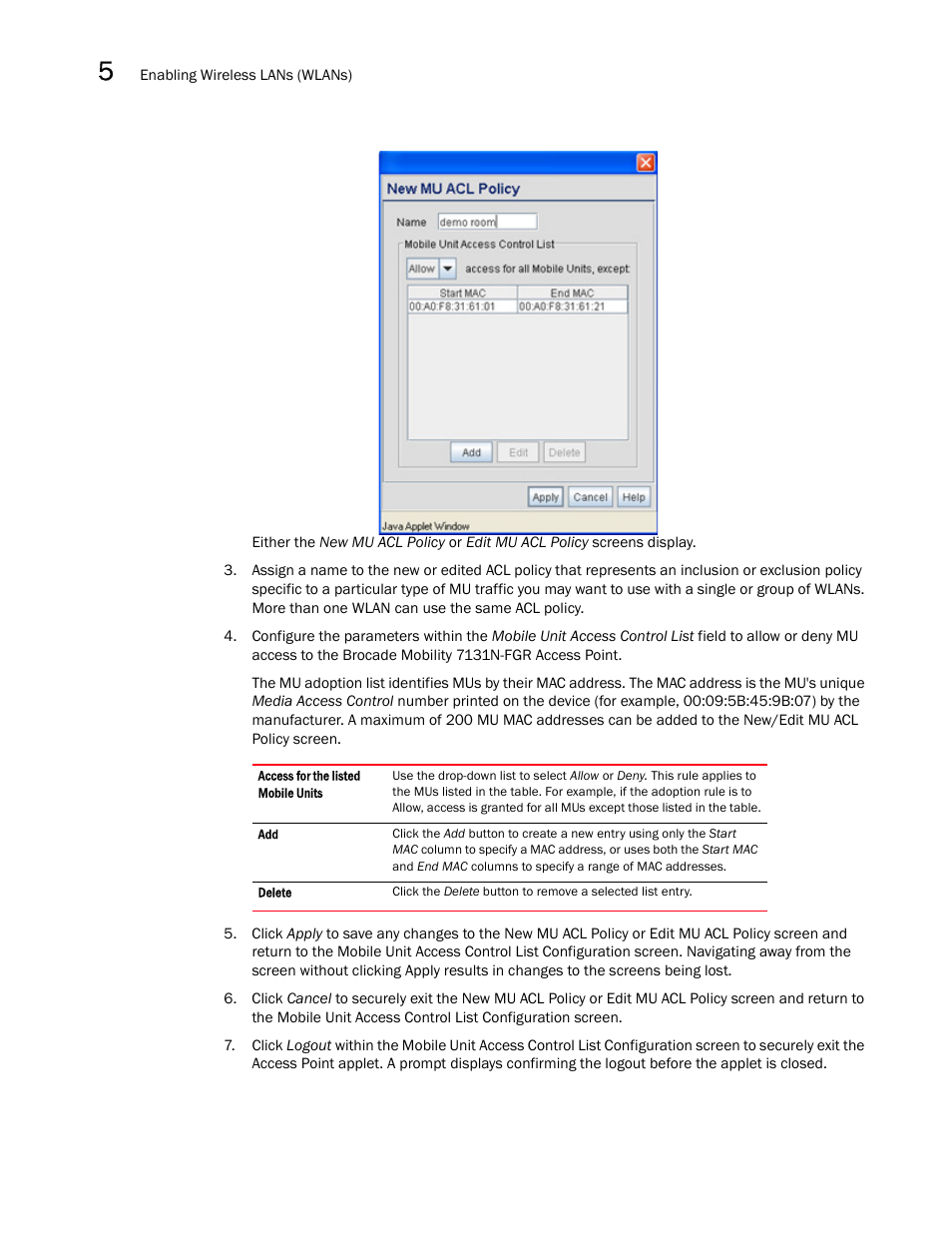 Brocade Mobility 7131N-FGR Access Point Product Reference Guide (Supporting software release 4.0.0.0-35GRN and later) User Manual | Page 140 / 593