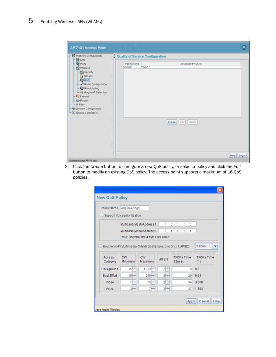 Brocade Mobility 7131N-FGR Access Point Product Reference Guide (Supporting software release 4.0.0.0-35GRN and later) User Manual | Page 142 / 593