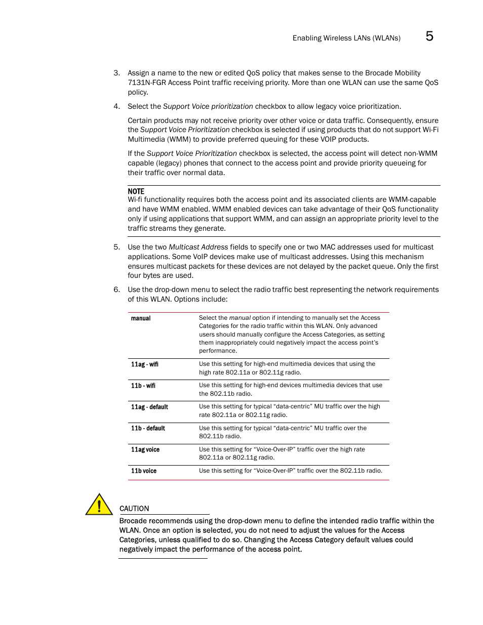 Brocade Mobility 7131N-FGR Access Point Product Reference Guide (Supporting software release 4.0.0.0-35GRN and later) User Manual | Page 143 / 593