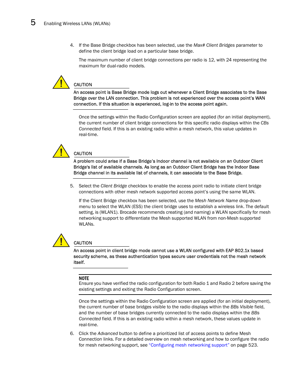 Brocade Mobility 7131N-FGR Access Point Product Reference Guide (Supporting software release 4.0.0.0-35GRN and later) User Manual | Page 152 / 593