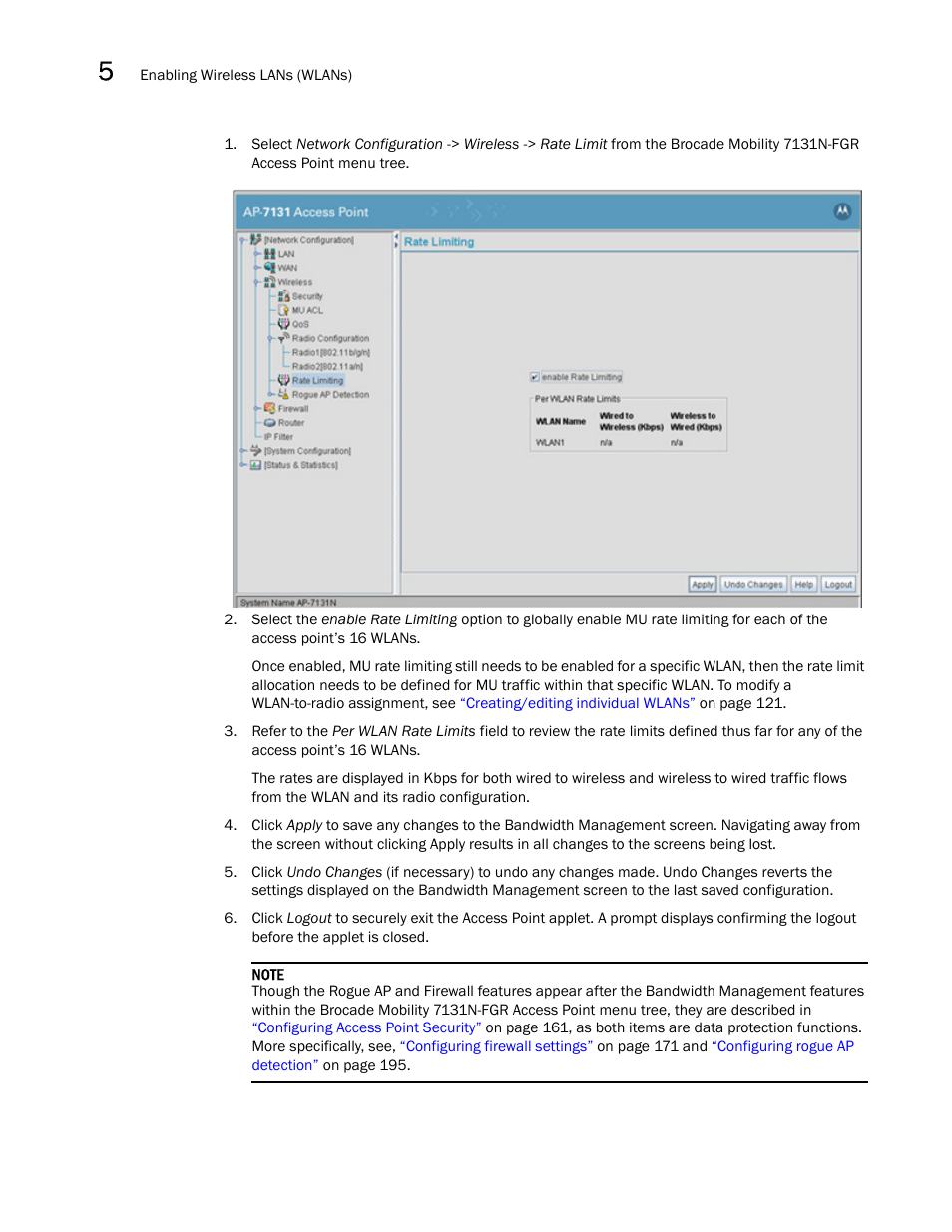 Brocade Mobility 7131N-FGR Access Point Product Reference Guide (Supporting software release 4.0.0.0-35GRN and later) User Manual | Page 164 / 593