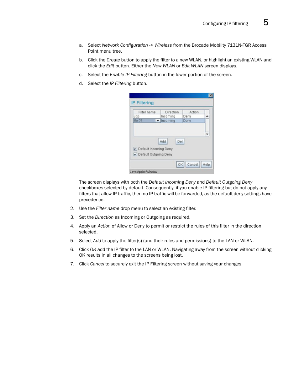 Brocade Mobility 7131N-FGR Access Point Product Reference Guide (Supporting software release 4.0.0.0-35GRN and later) User Manual | Page 171 / 593