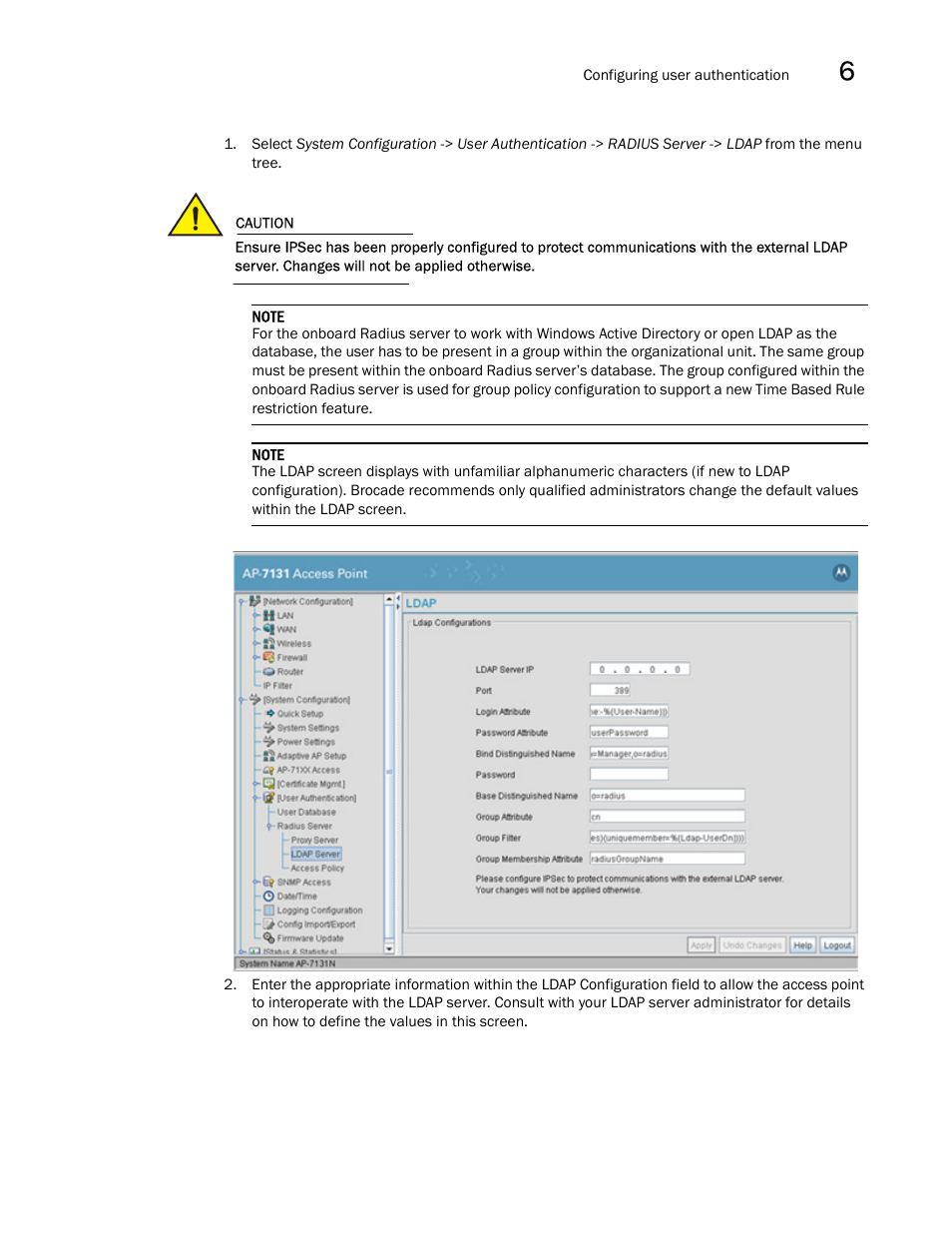 Brocade Mobility 7131N-FGR Access Point Product Reference Guide (Supporting software release 4.0.0.0-35GRN and later) User Manual | Page 217 / 593