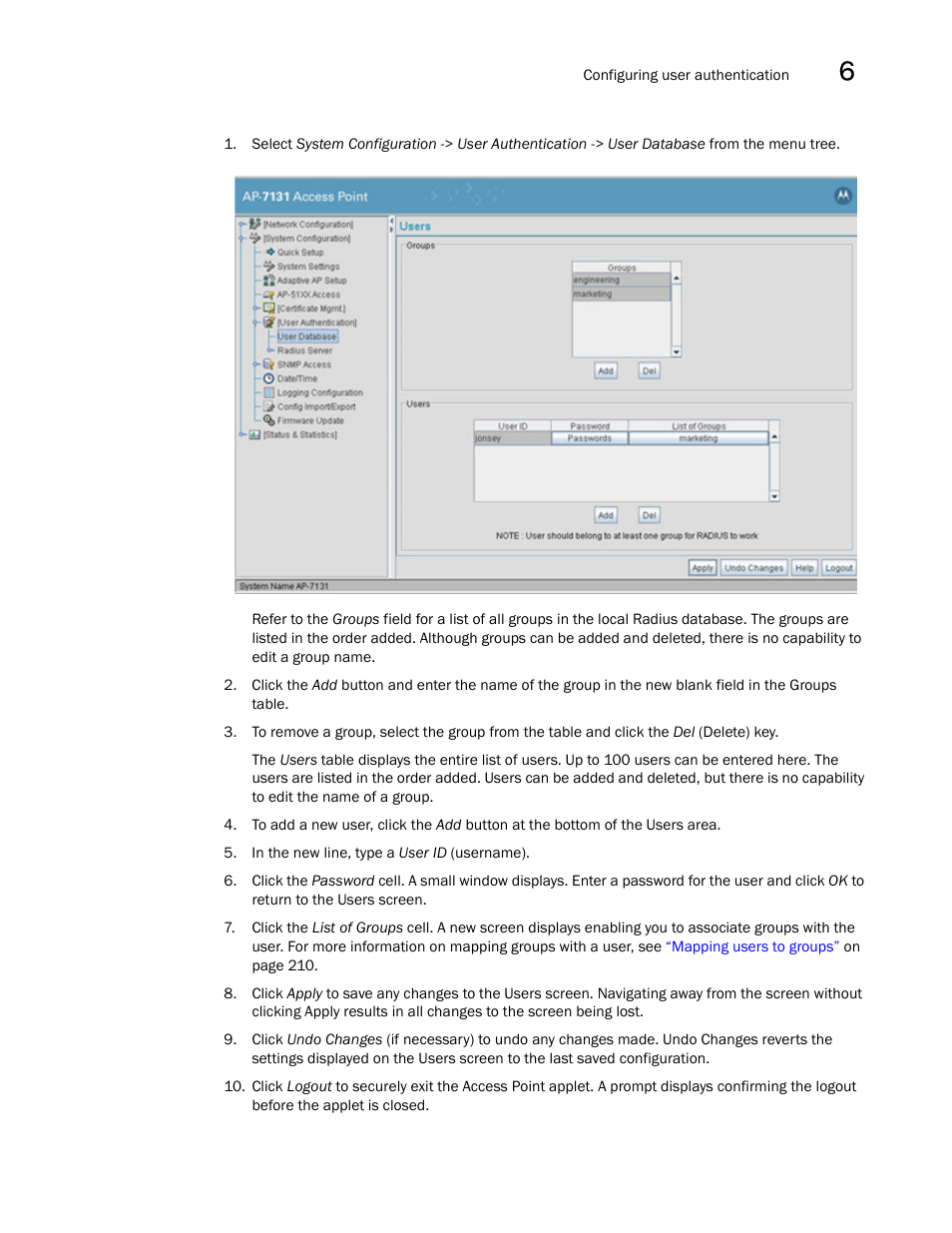 Brocade Mobility 7131N-FGR Access Point Product Reference Guide (Supporting software release 4.0.0.0-35GRN and later) User Manual | Page 221 / 593
