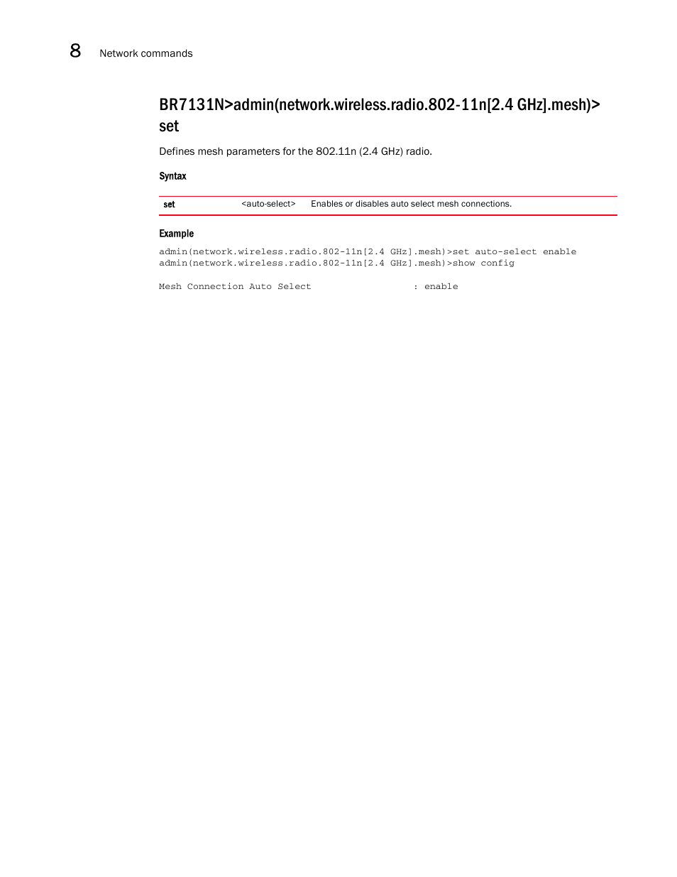 Brocade Mobility 7131N-FGR Access Point Product Reference Guide (Supporting software release 4.0.0.0-35GRN and later) User Manual | Page 362 / 593