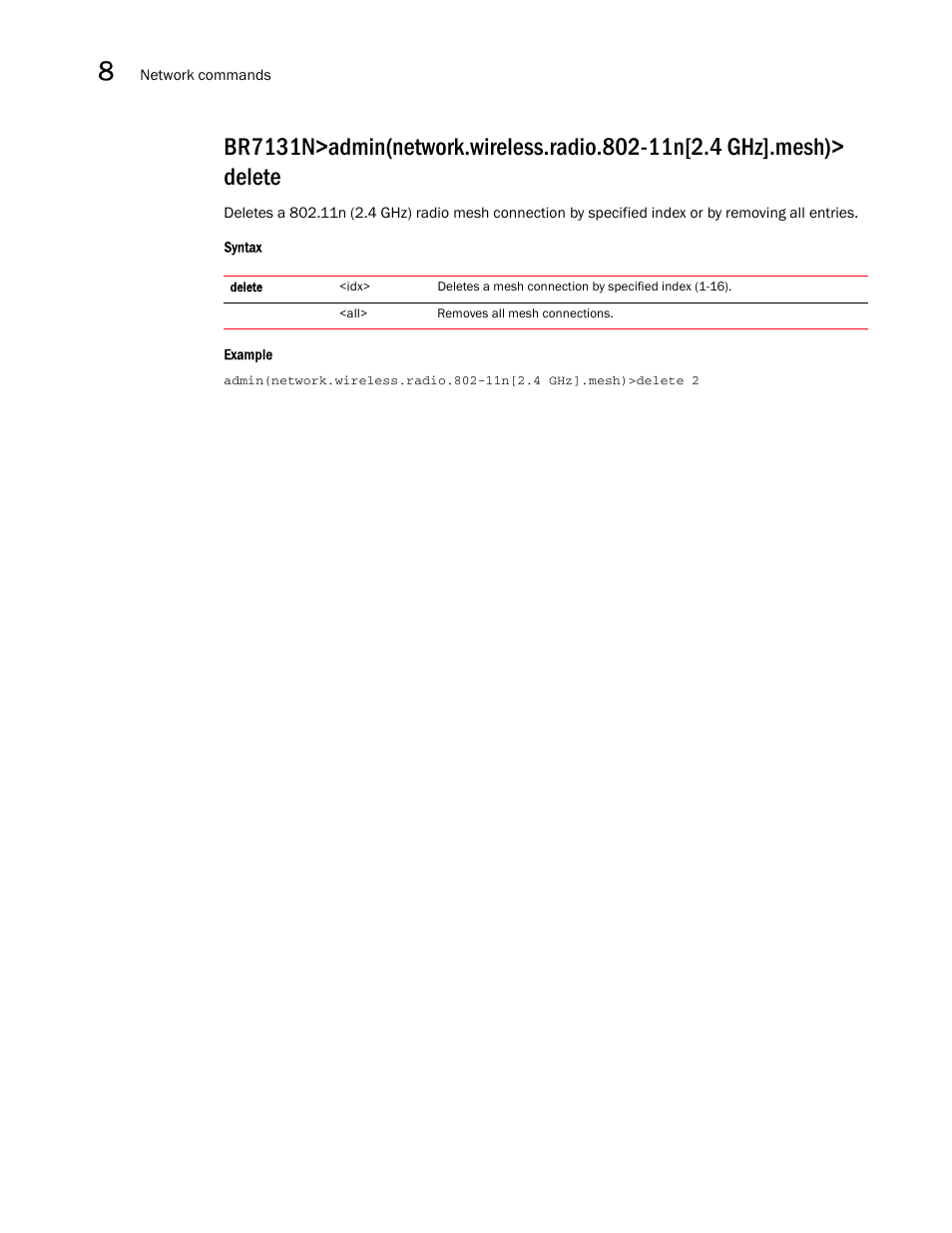 Brocade Mobility 7131N-FGR Access Point Product Reference Guide (Supporting software release 4.0.0.0-35GRN and later) User Manual | Page 364 / 593