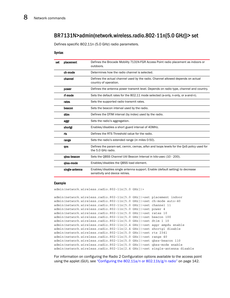 Brocade Mobility 7131N-FGR Access Point Product Reference Guide (Supporting software release 4.0.0.0-35GRN and later) User Manual | Page 368 / 593