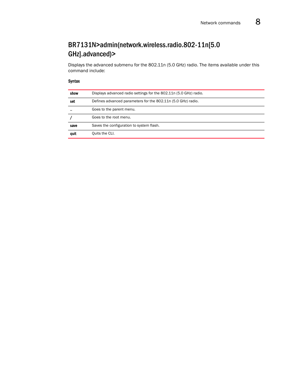 Brocade Mobility 7131N-FGR Access Point Product Reference Guide (Supporting software release 4.0.0.0-35GRN and later) User Manual | Page 369 / 593