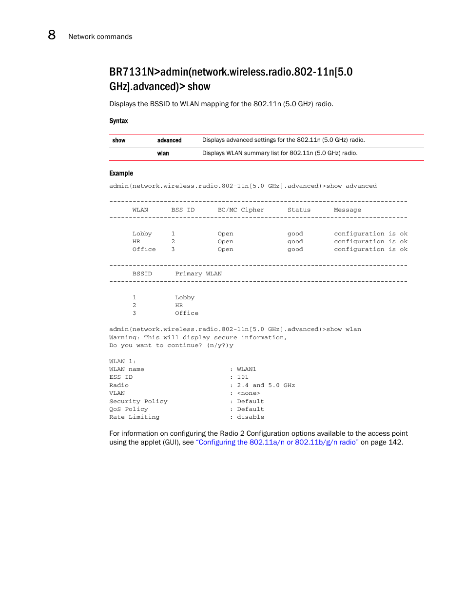 Brocade Mobility 7131N-FGR Access Point Product Reference Guide (Supporting software release 4.0.0.0-35GRN and later) User Manual | Page 370 / 593