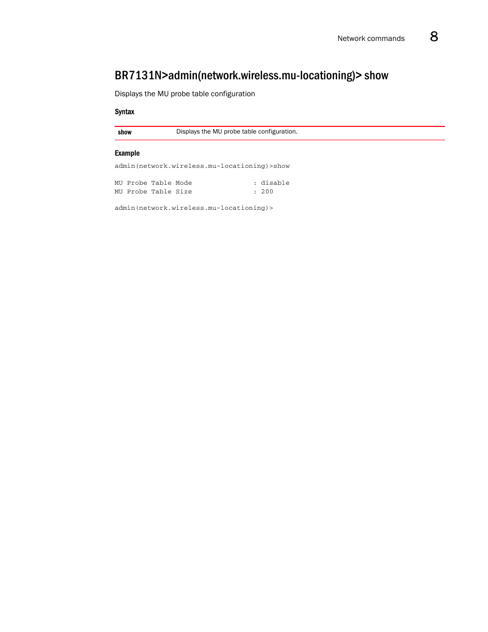 Brocade Mobility 7131N-FGR Access Point Product Reference Guide (Supporting software release 4.0.0.0-35GRN and later) User Manual | Page 399 / 593