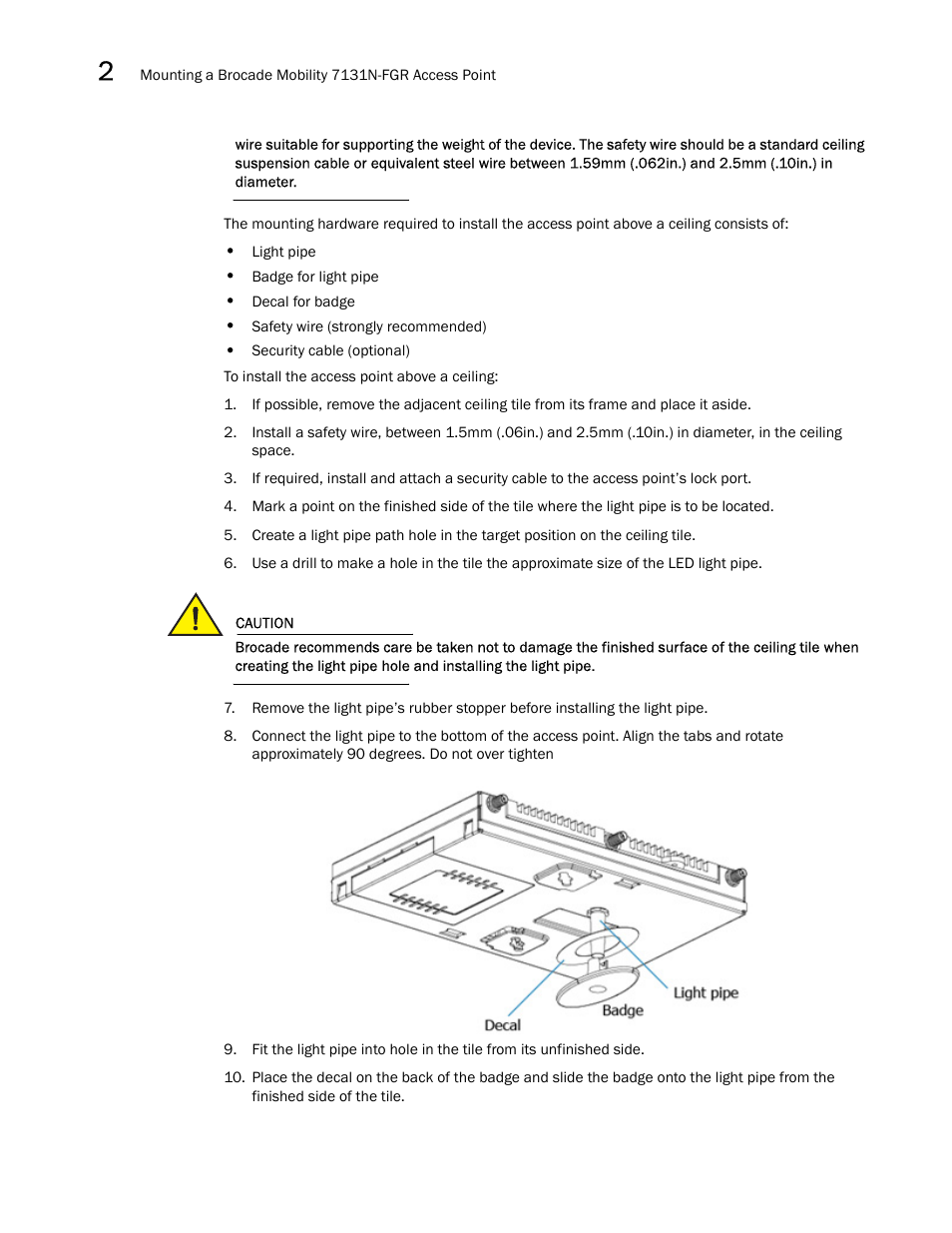 Brocade Mobility 7131N-FGR Access Point Product Reference Guide (Supporting software release 4.0.0.0-35GRN and later) User Manual | Page 44 / 593