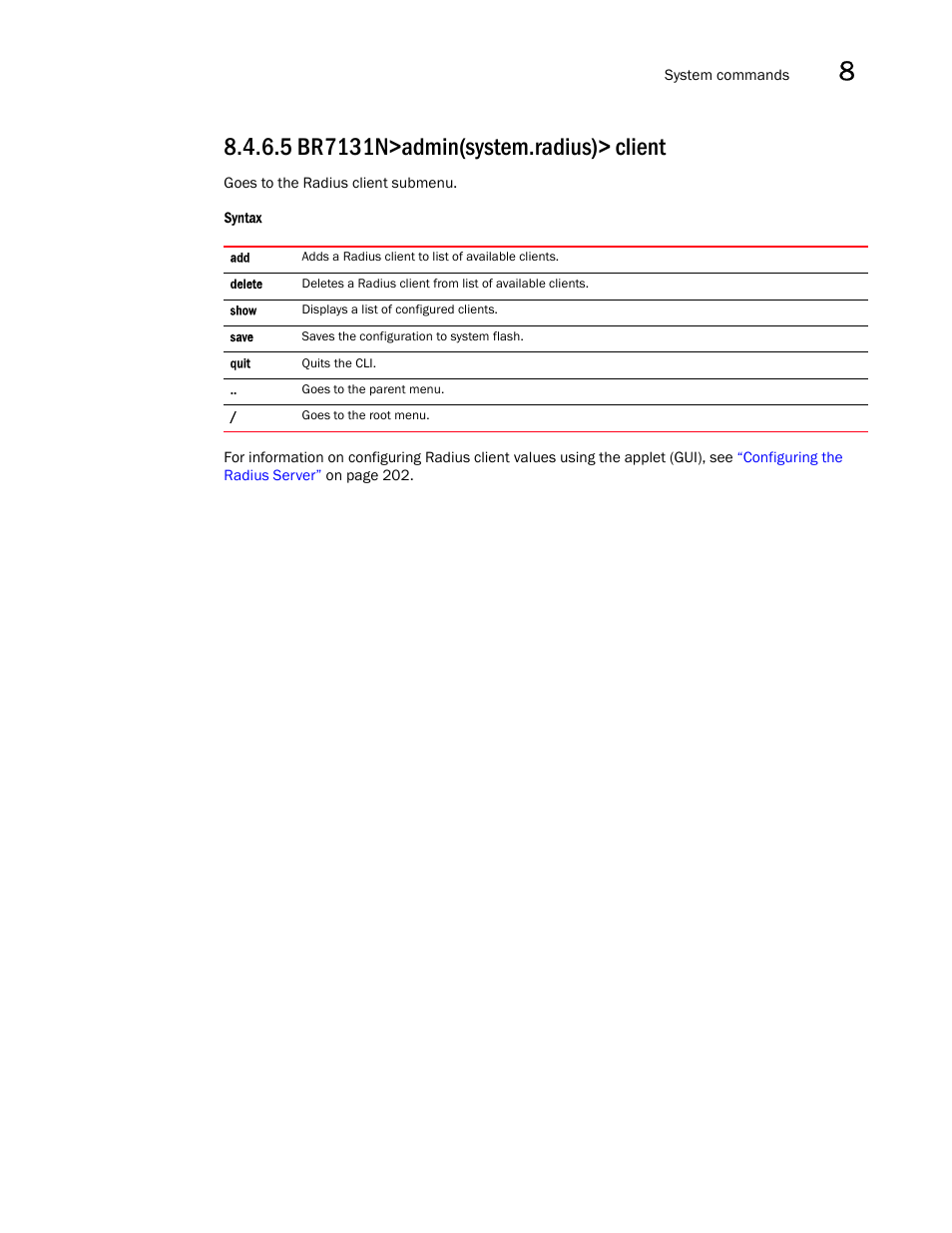 Brocade Mobility 7131N-FGR Access Point Product Reference Guide (Supporting software release 4.0.0.0-35GRN and later) User Manual | Page 485 / 593