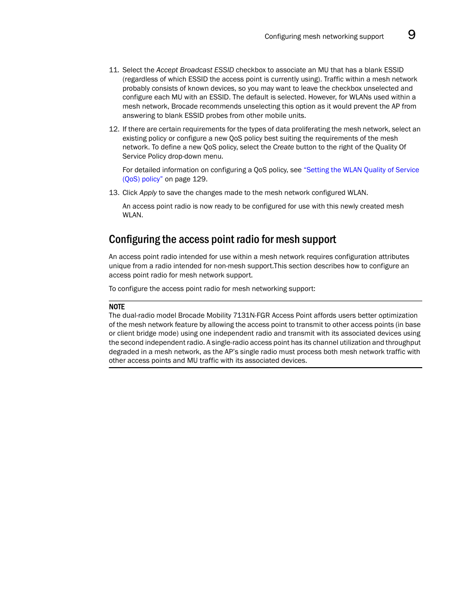 Brocade Mobility 7131N-FGR Access Point Product Reference Guide (Supporting software release 4.0.0.0-35GRN and later) User Manual | Page 539 / 593