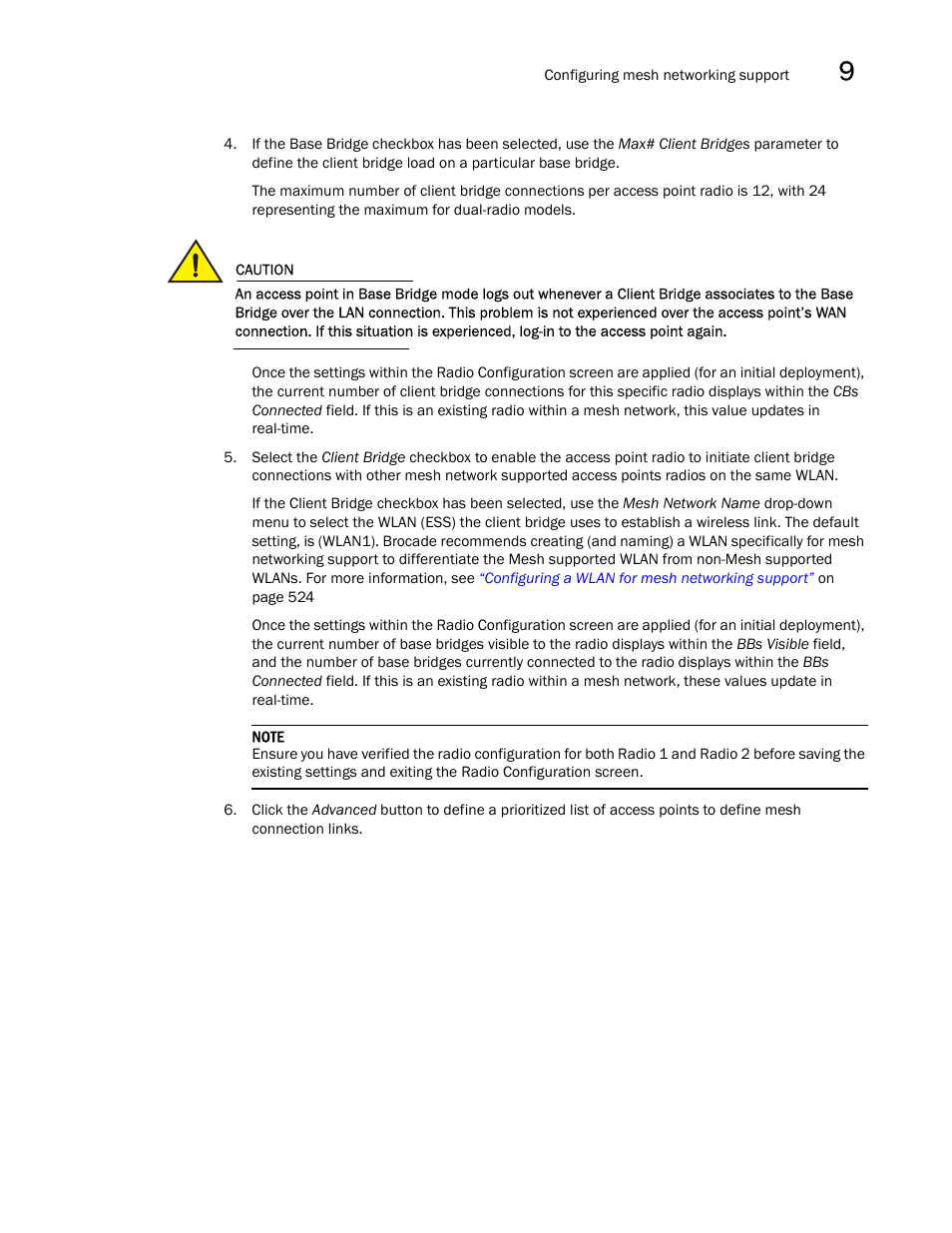 Brocade Mobility 7131N-FGR Access Point Product Reference Guide (Supporting software release 4.0.0.0-35GRN and later) User Manual | Page 541 / 593
