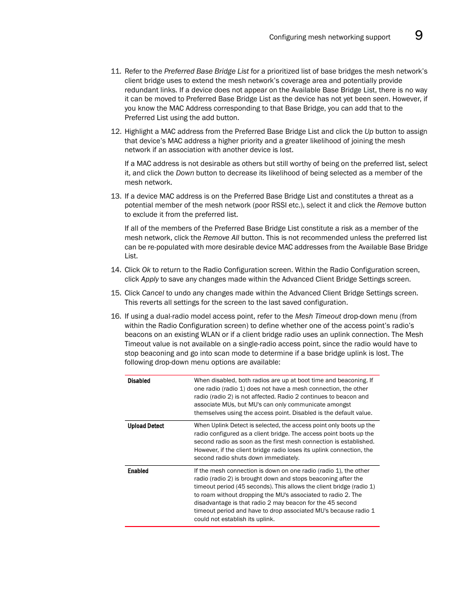 Brocade Mobility 7131N-FGR Access Point Product Reference Guide (Supporting software release 4.0.0.0-35GRN and later) User Manual | Page 543 / 593