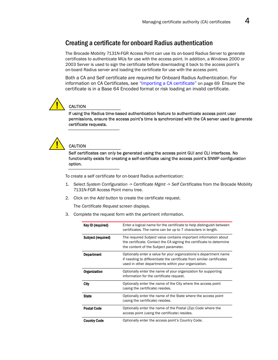 Brocade Mobility 7131N-FGR Access Point Product Reference Guide (Supporting software release 4.0.0.0-35GRN and later) User Manual | Page 85 / 593