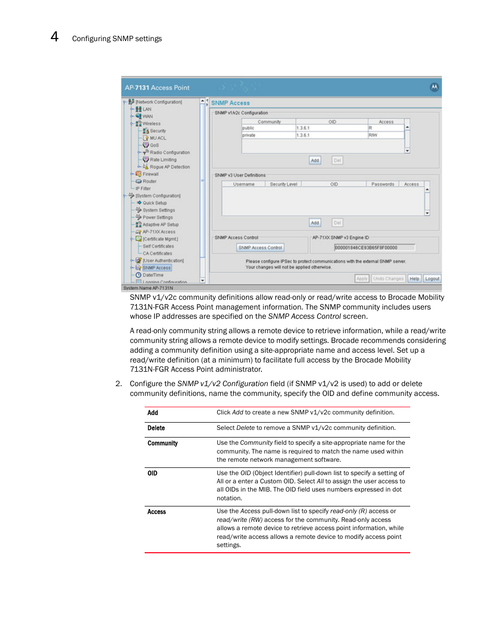 Brocade Mobility 7131N-FGR Access Point Product Reference Guide (Supporting software release 4.0.0.0-35GRN and later) User Manual | Page 90 / 593