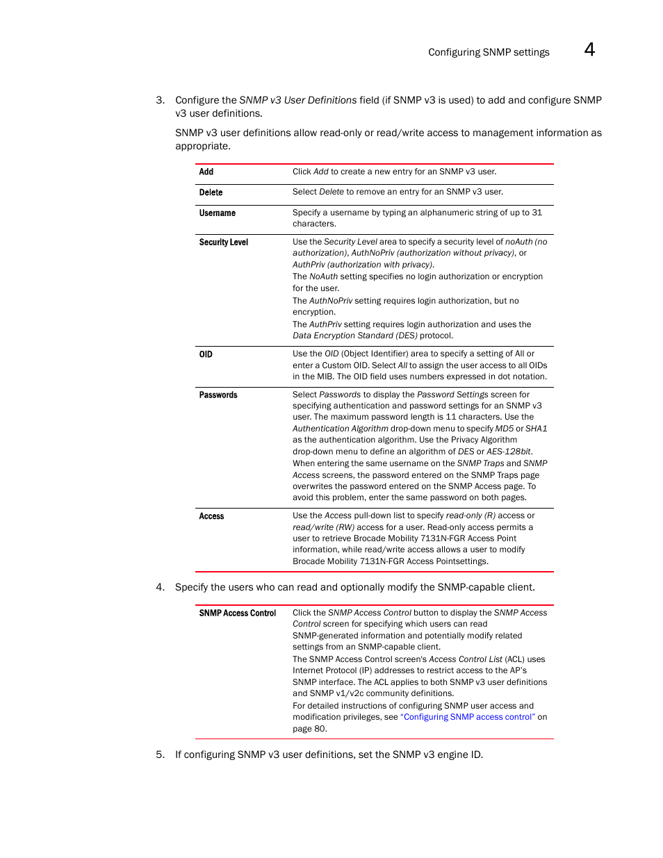 Brocade Mobility 7131N-FGR Access Point Product Reference Guide (Supporting software release 4.0.0.0-35GRN and later) User Manual | Page 91 / 593