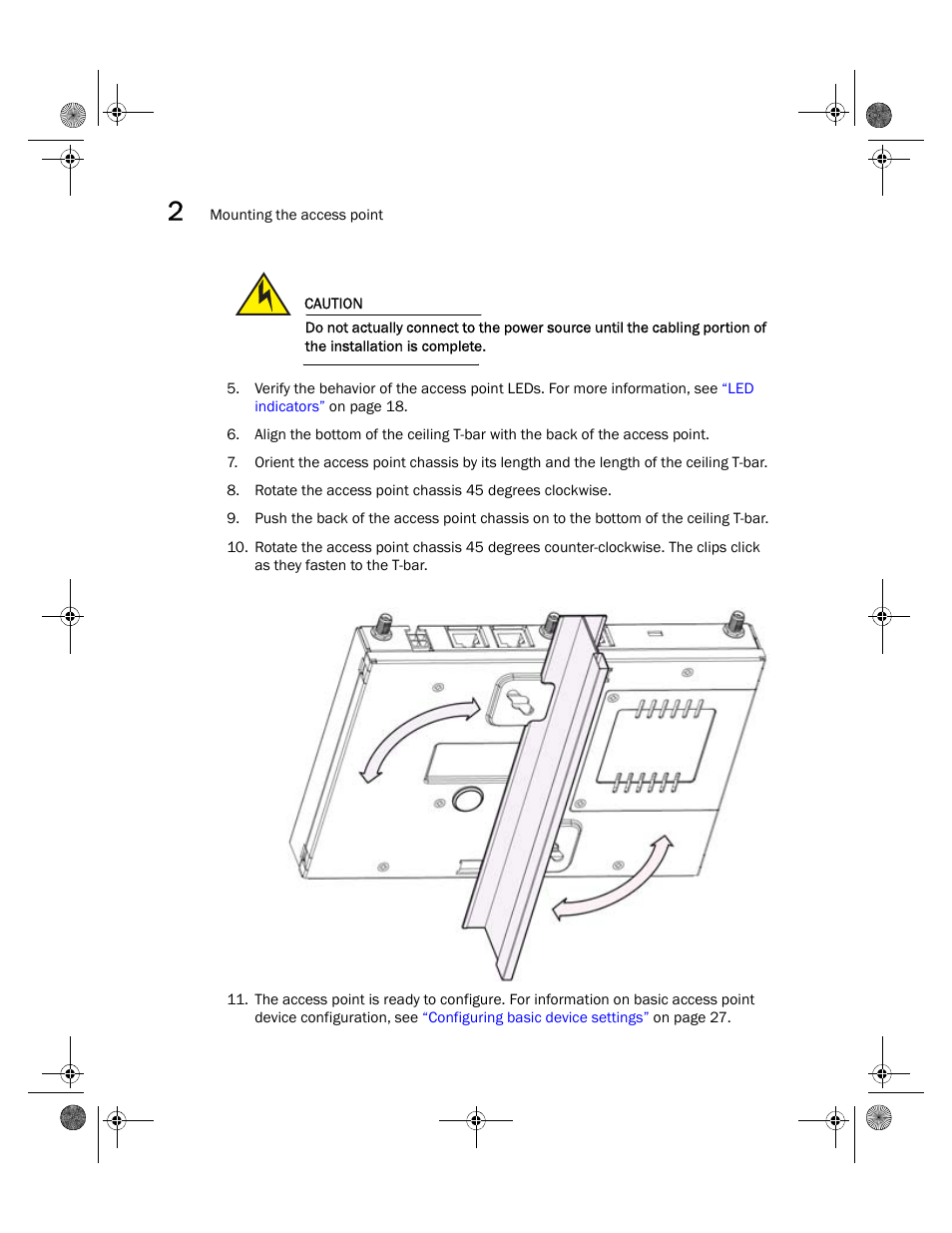 Brocade Mobility 7131N-FGR Access Point Installation Guide (Supporting software release 4.0.0.0-035GRN and later) User Manual | Page 22 / 65