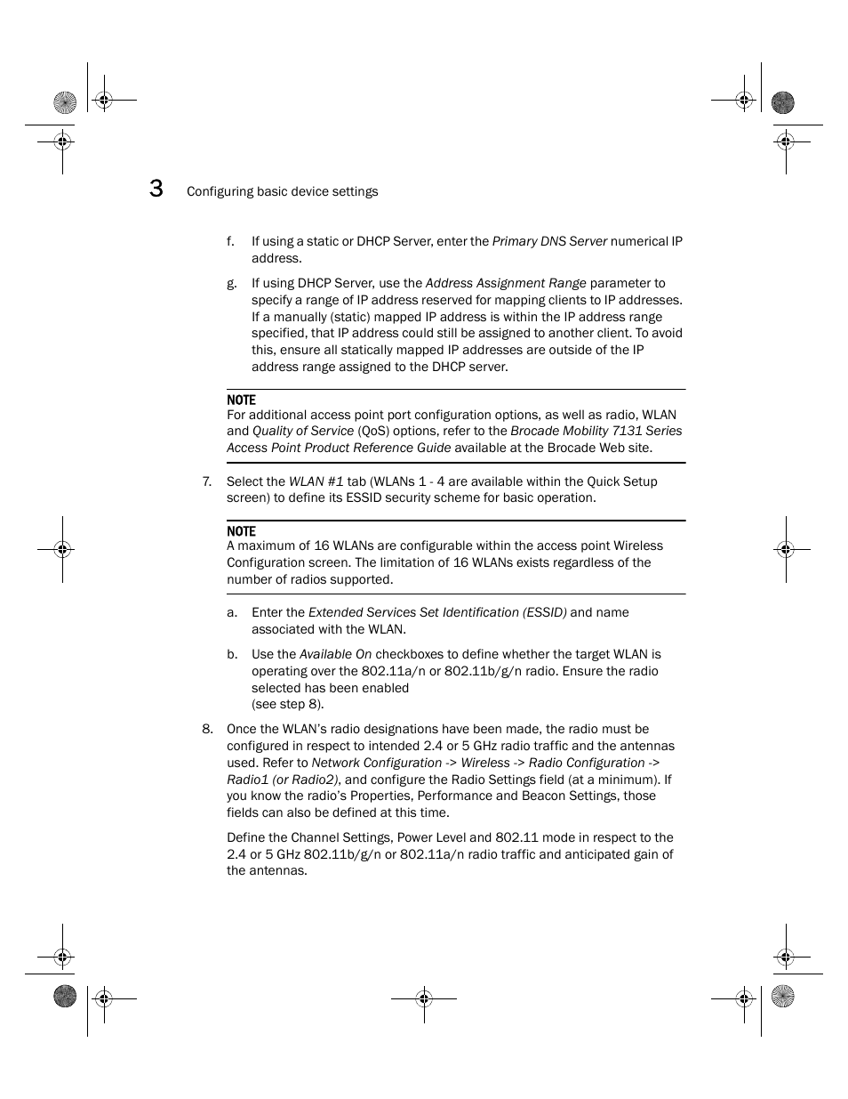 Brocade Mobility 7131N-FGR Access Point Installation Guide (Supporting software release 4.0.0.0-035GRN and later) User Manual | Page 42 / 65
