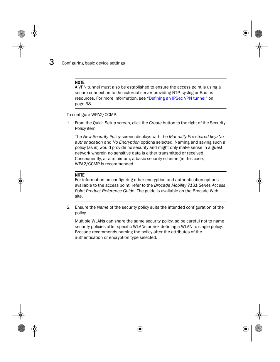 Brocade Mobility 7131N-FGR Access Point Installation Guide (Supporting software release 4.0.0.0-035GRN and later) User Manual | Page 44 / 65