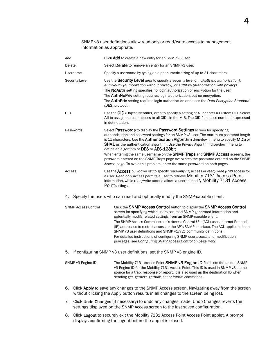 Brocade Mobility 7131 Access Point Product Reference Guide (Supporting software release 4.4.0.0 and later) User Manual | Page 103 / 520