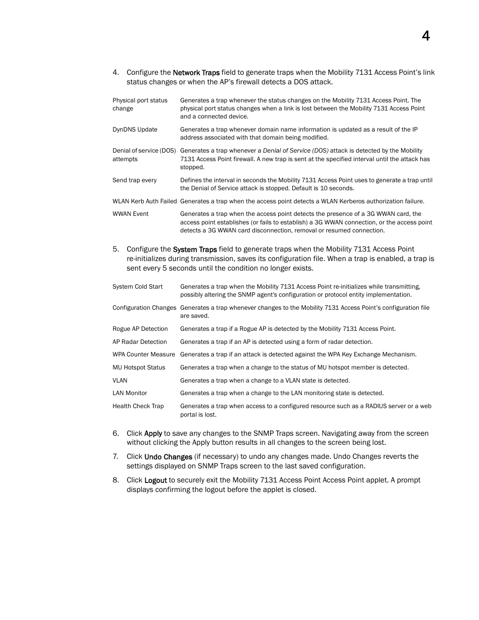 Brocade Mobility 7131 Access Point Product Reference Guide (Supporting software release 4.4.0.0 and later) User Manual | Page 109 / 520