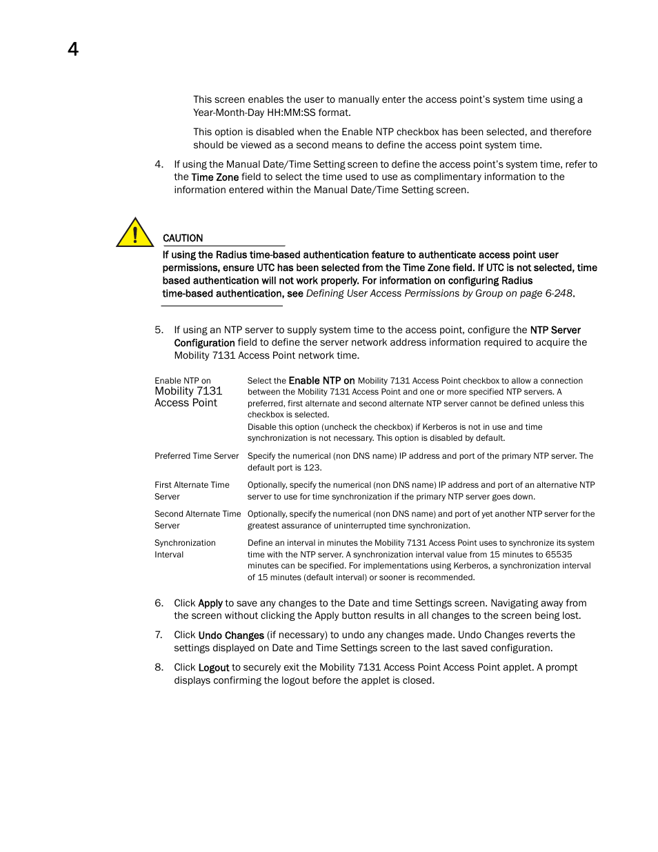 Brocade Mobility 7131 Access Point Product Reference Guide (Supporting software release 4.4.0.0 and later) User Manual | Page 114 / 520