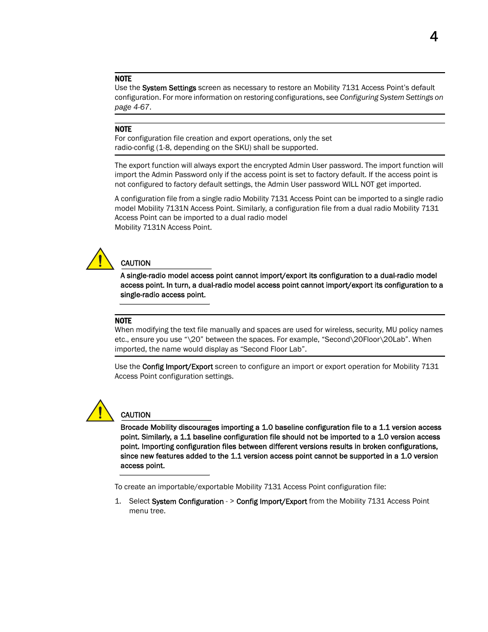 Brocade Mobility 7131 Access Point Product Reference Guide (Supporting software release 4.4.0.0 and later) User Manual | Page 117 / 520