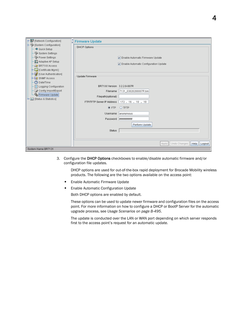 Brocade Mobility 7131 Access Point Product Reference Guide (Supporting software release 4.4.0.0 and later) User Manual | Page 123 / 520