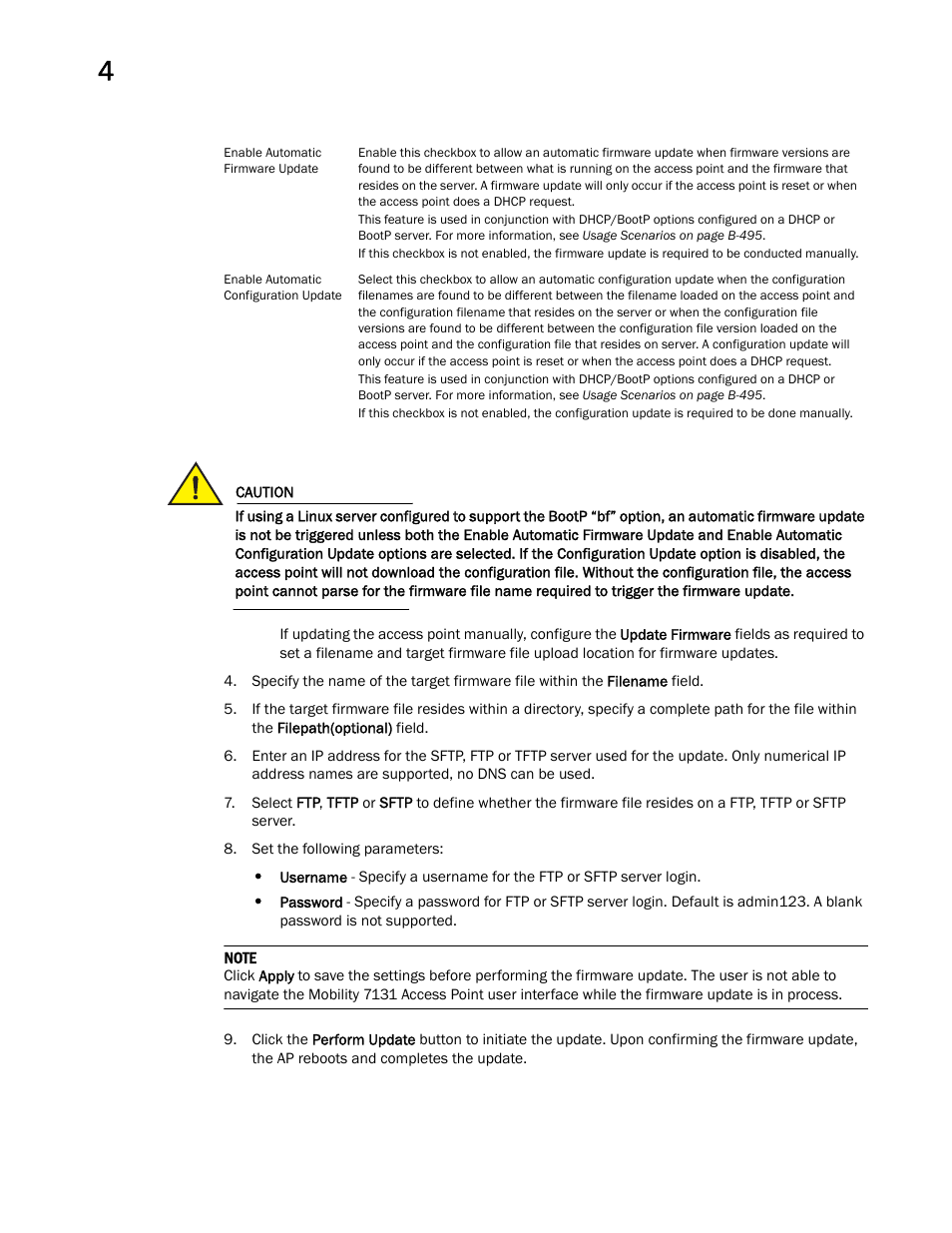 Brocade Mobility 7131 Access Point Product Reference Guide (Supporting software release 4.4.0.0 and later) User Manual | Page 124 / 520