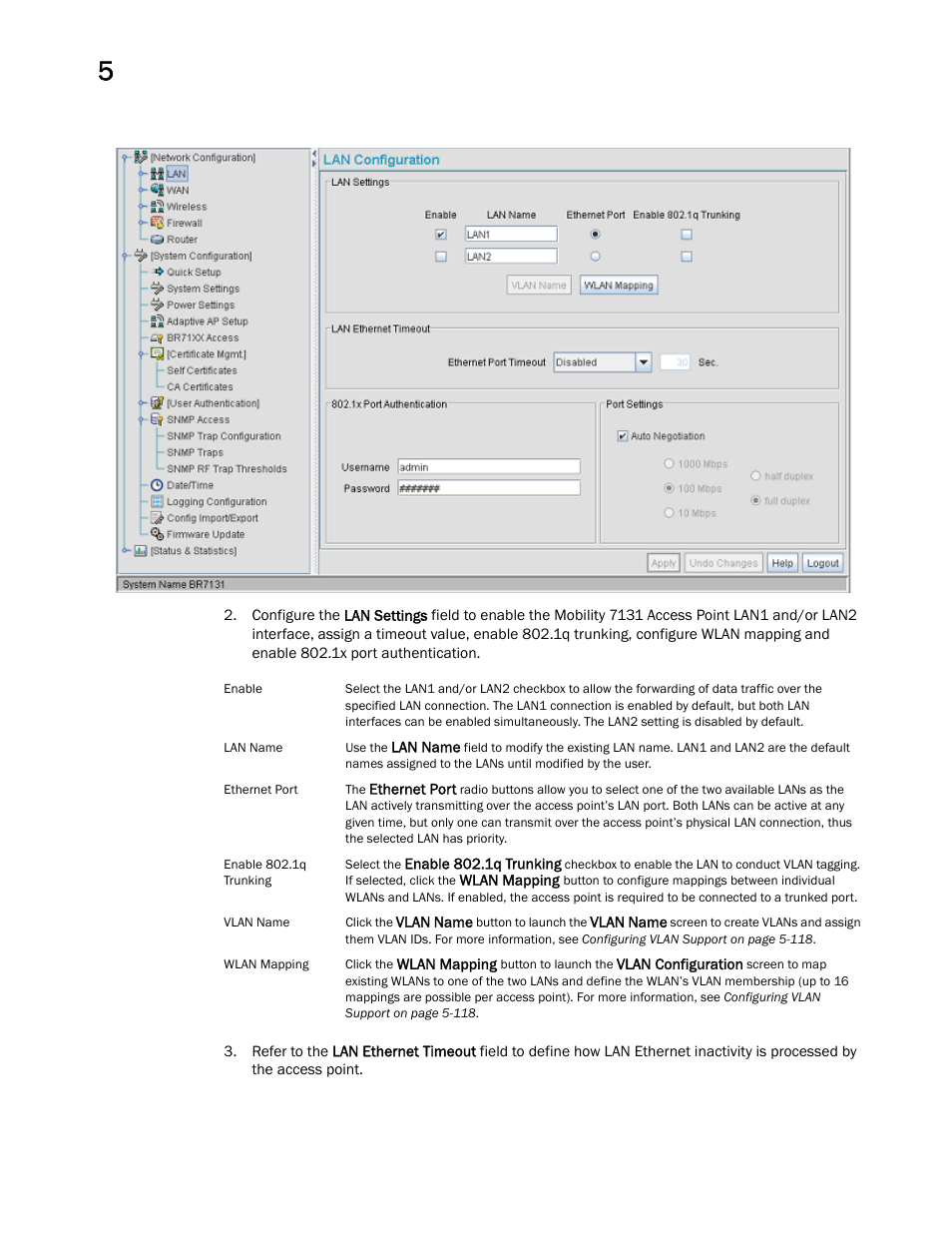 Brocade Mobility 7131 Access Point Product Reference Guide (Supporting software release 4.4.0.0 and later) User Manual | Page 128 / 520